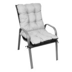 Grey Soft Cushion for Garden Chair Lounger 52 x 52 x 50 cm | Garden furniture, relaxation, modern style