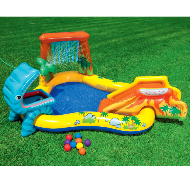 Playground Dinosaurs with slide 249 x 191 x 109 cm INTEX