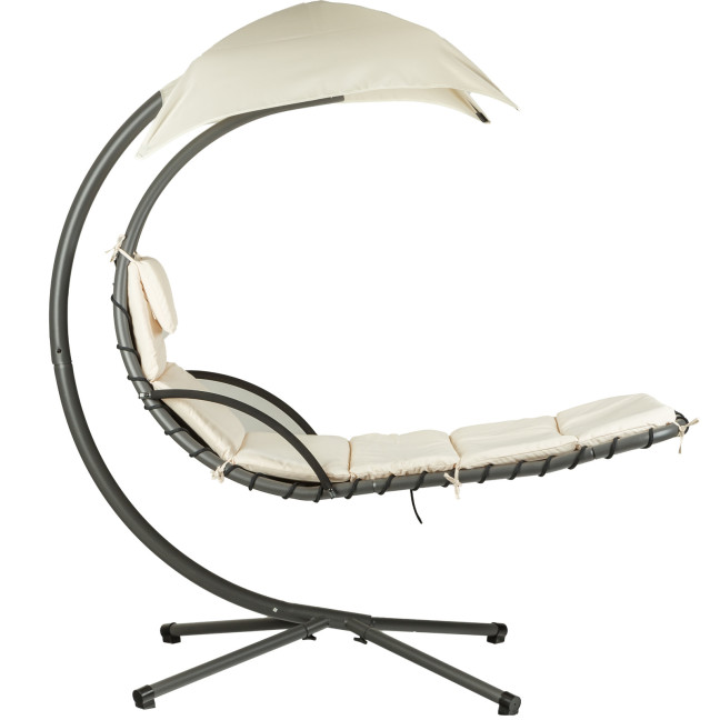 MultiGarden Garden Hammock Lounger with Canopy | Garden hammock on a stand, outdoor relaxation