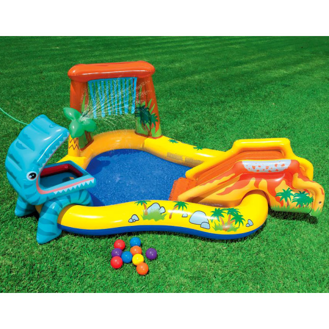 Playground Dinosaurs with slide 249 x 191 x 109 cm INTEX
