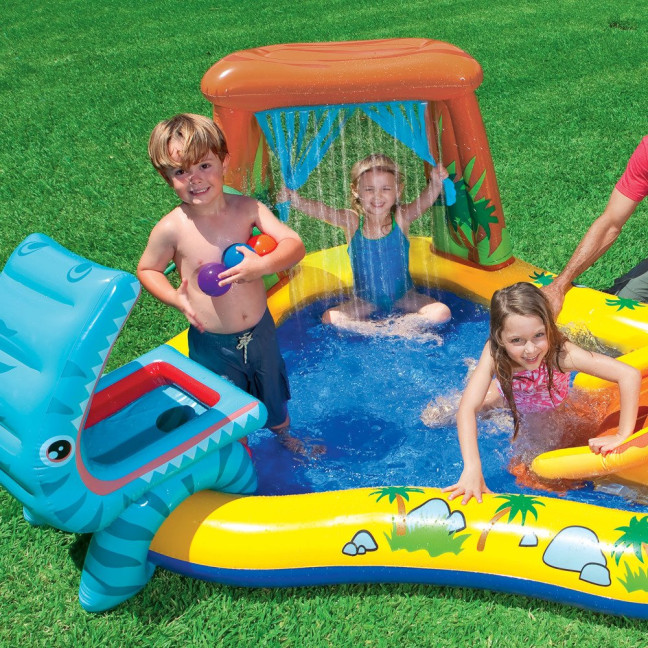 Playground Dinosaurs with slide 249 x 191 x 109 cm INTEX