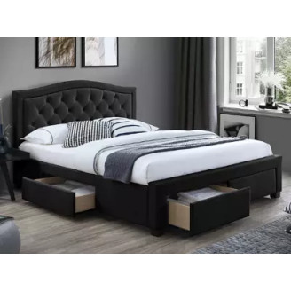 ELECTRA VELVET bed 160X200 Color Black