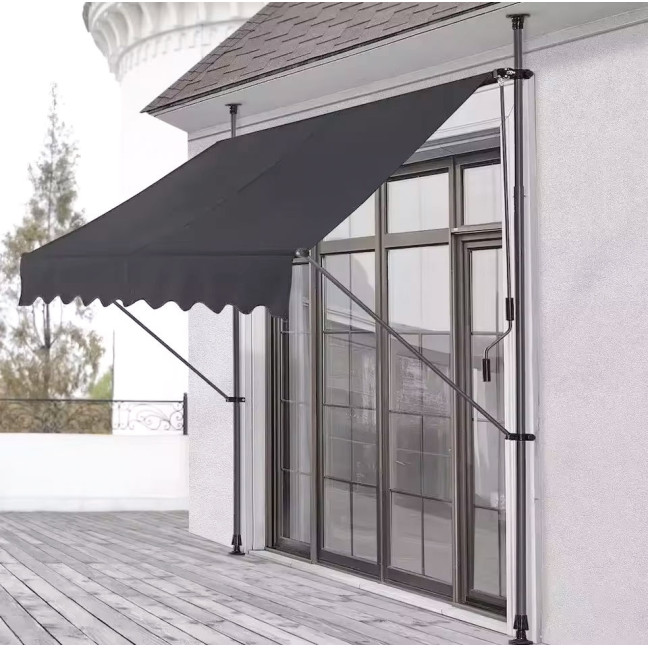 MultiGarden Balcony Awning - Sunshade with Height Adjustment and Manual Crank, Waterproof