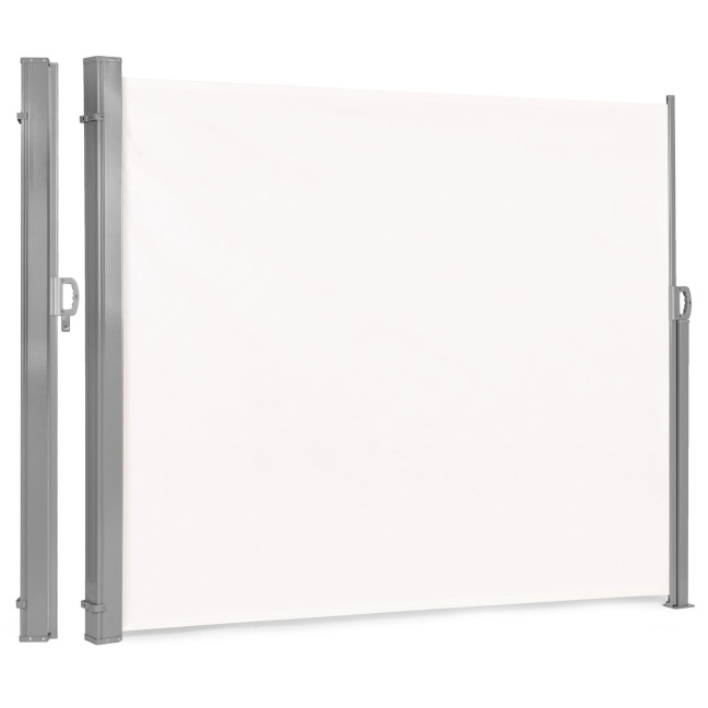 Foldable Side Awning 300x200 cm Beige - Privacy Screen for Terrace and Garden