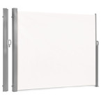 Foldable Side Awning 300x200 cm Beige - Privacy Screen for Terrace and Garden