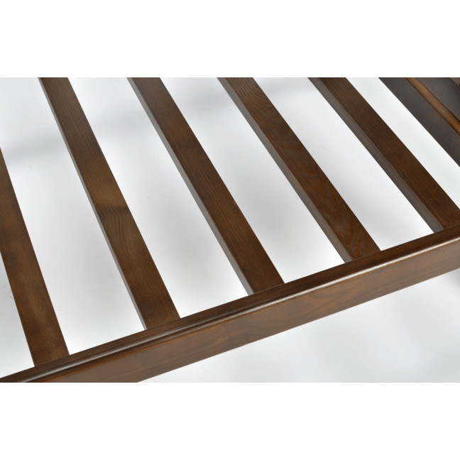 EDEN 2-Person Wooden Garden Sofa Dark Brown/Beige | Garden furniture, relaxation, modern style