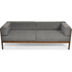 EDEN 3-Person Wooden Garden Sofa Dark Brown/Graphite | Garden furniture, relaxation, modern style