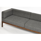 EDEN 3-Person Wooden Garden Sofa Dark Brown/Graphite | Garden furniture, relaxation, modern style