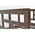 EDEN Wooden Garden Armchair Dark Brown/Beige | Comfortable garden armchair, modern style, for patio and balcony