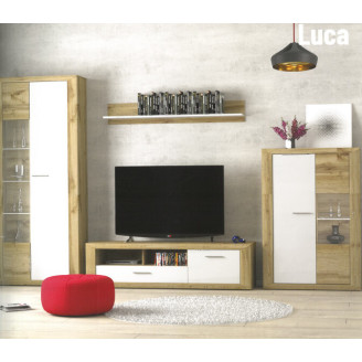 LUCA - WALL UNIT WHITE/WOTAN