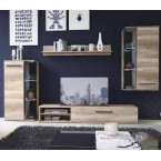 DAKOTA - WALL UNIT GREY OAK/BLACK