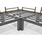 Narożnik ogrodowy aluminiowy BALI | aluminiowe meble ogrodowe, nowoczesny design, na taras i do ogrodu