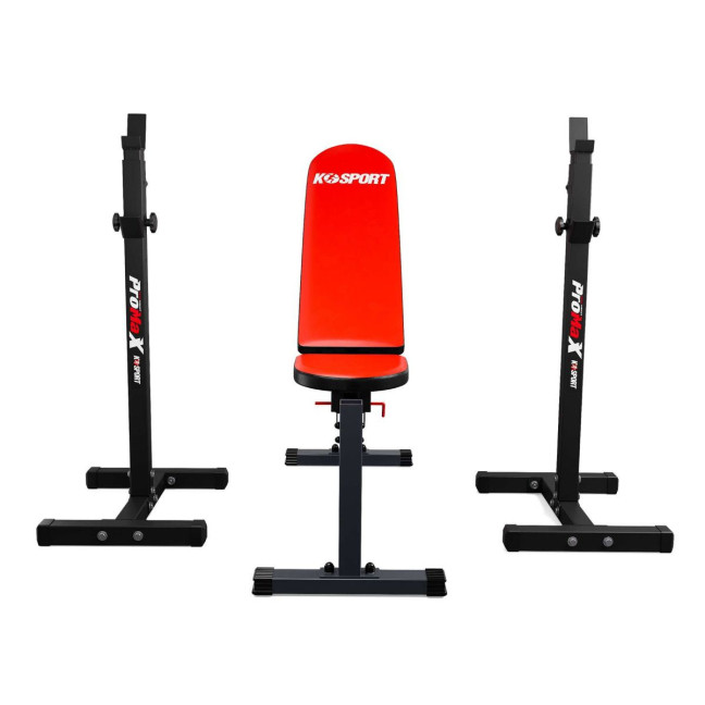 Training Bench + Two Barbell Supports