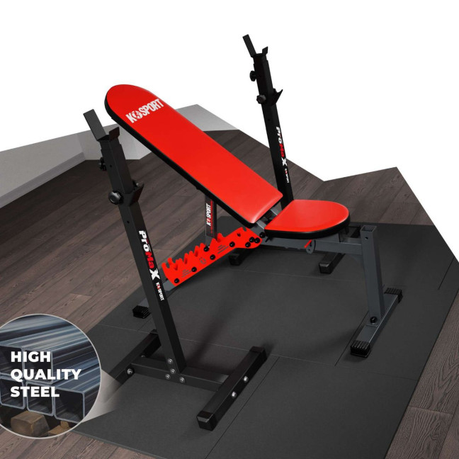 Training Bench + Two Barbell Supports