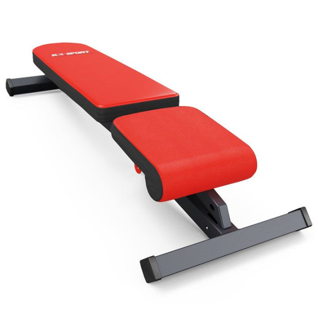training bench and adjustable barbell support