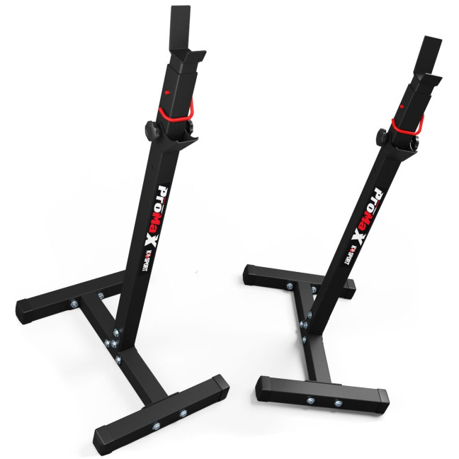 training bench and adjustable barbell support