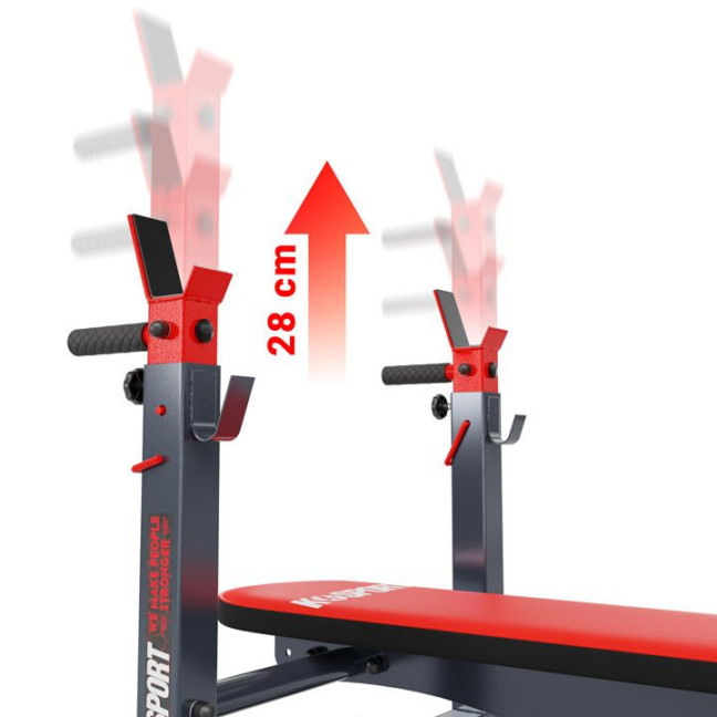 Exercise bench and 100 kg weight set