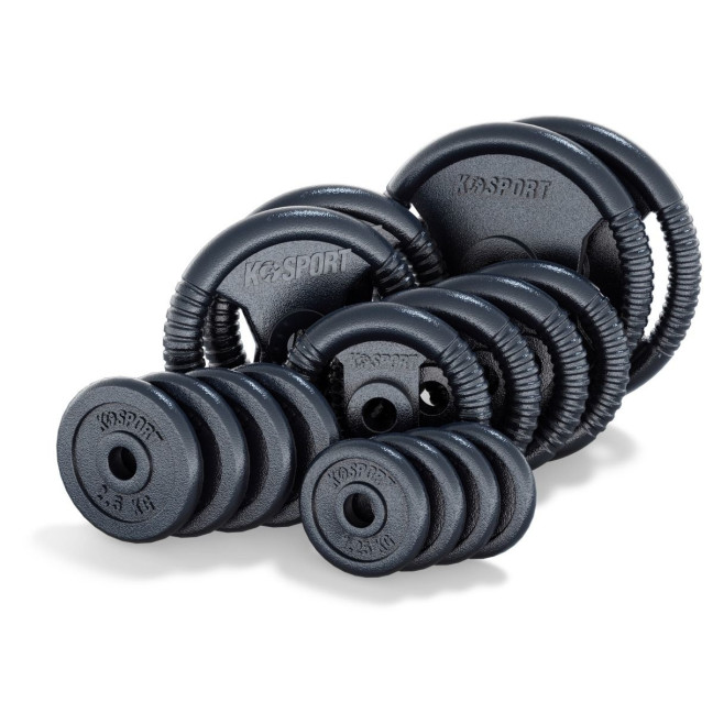 Exercise bench and 100 kg weight set