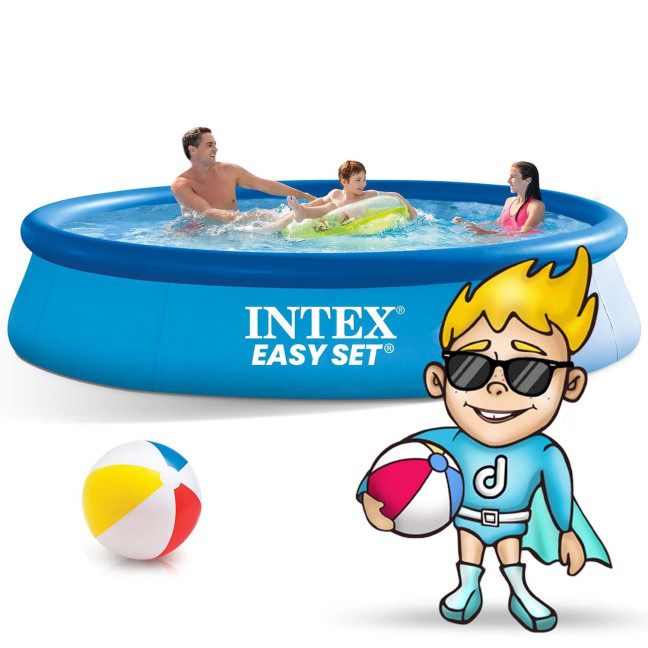 Garden Inflatable Pool 396 x 84 cm set 9w1 INTEX 28142