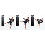 130 cm / 60 kg - Punching bag 60 KG! Punching bag with rubber granulate SBRX 130 cm Silver