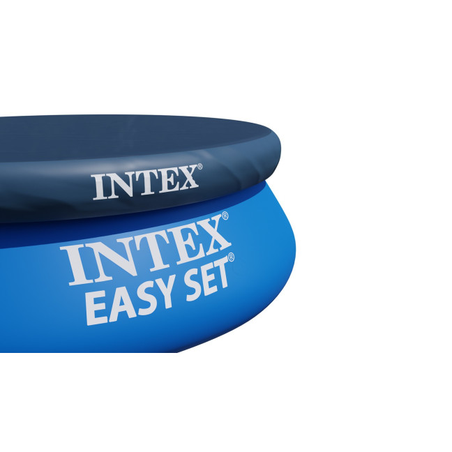 INTEX Easy Set Pool Ø 396 × 84 cm (2-in-1 set with fitted cover) Garden