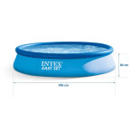 INTEX Easy Set Pool Ø 396 × 84 cm (2-in-1 set with fitted cover) Garden