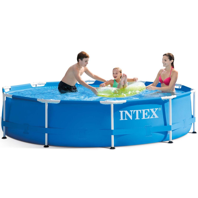 INTEX Metal Frame Pool Ø 305 × 76 cm (2-in-1 kit with fitted cover)