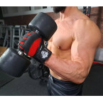 WG-161 - GYM GLOVES - FOR EXERCISES - WITH LONG VELCRO AND GRIP-X SYSTEM - M