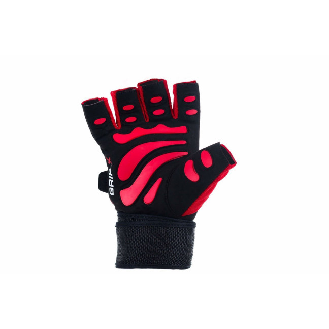 WG-161 - GYM GLOVES - FOR EXERCISES - WITH LONG VELCRO AND GRIP-X SYSTEM - M