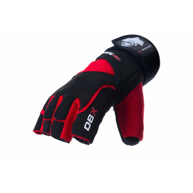 WG-161 - GYM GLOVES - FOR EXERCISES - WITH LONG VELCRO AND GRIP-X SYSTEM - M