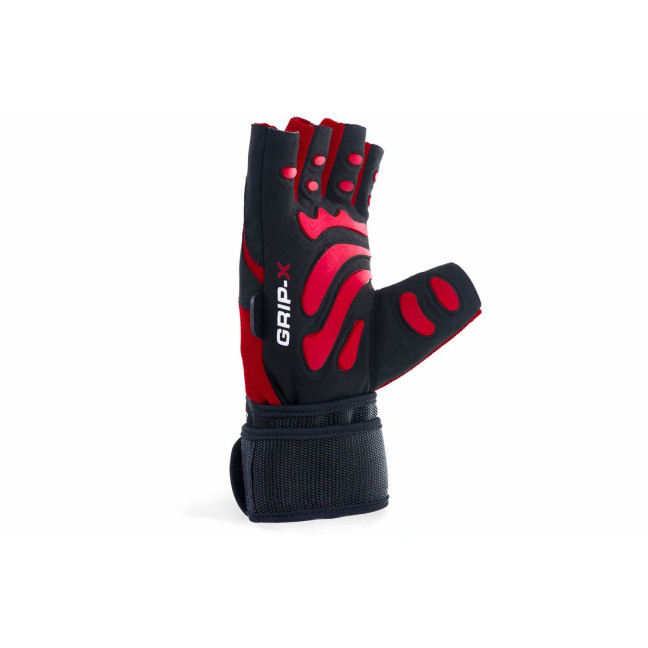 WG-161 - GYM GLOVES - FOR EXERCISES - WITH LONG VELCRO AND GRIP-X SYSTEM - M