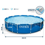 Frame garden pool 366 x 76 cm 6-in-1 set