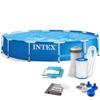 INTEX Metal Frame Pool Ø 366 × 76 cm (9-in-1 kit • model 28212)
