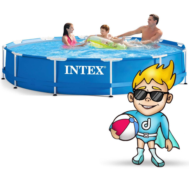 Frame garden pool 366 x 76 cm 16 in 1 + bubble machine for FREE