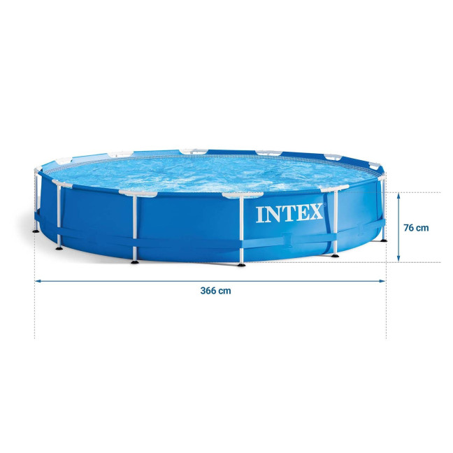 Frame garden pool 366 x 76 cm 16 in 1 + bubble machine for FREE