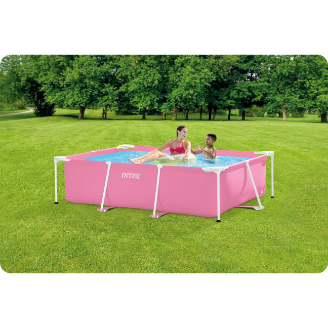 INTEX Metal Frame Pool 220 × 150 × 60 cm (2-in-1 rectangular kit • model 28266)