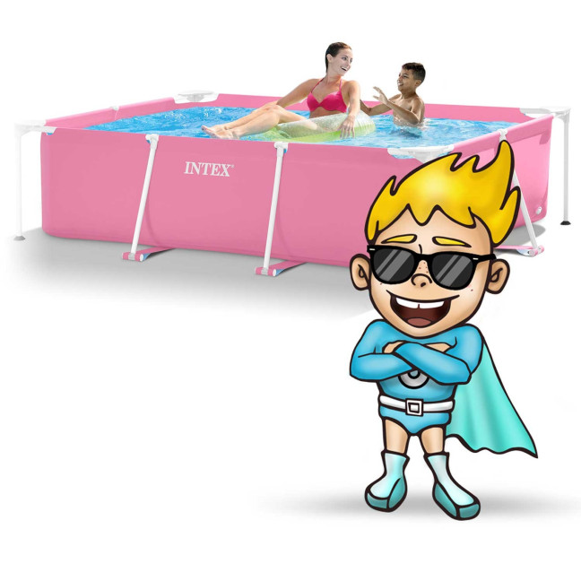 Frame garden pool 220 x 150 x 60 cm 15 in 1