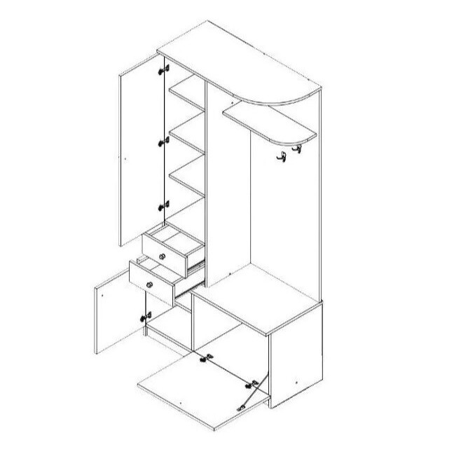 Max wardrobe Left side