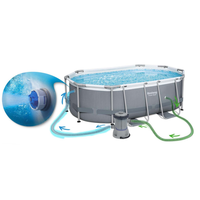 Garden pool 305 x 200 x 84 cm 17in1 Bestway 5614A + bubble machine free for free