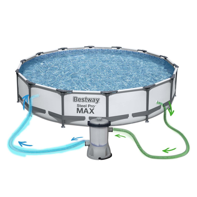 Framellar garden pool 457 x 107 cm set 11W1 Bestway 56488