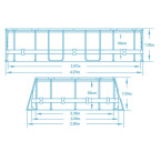Garden pool 427 x 250 x 100 cm 18in1 Bestway 56620