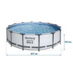 Framellar garden pool 427 x 107 cm 19w1 Bestway 56950