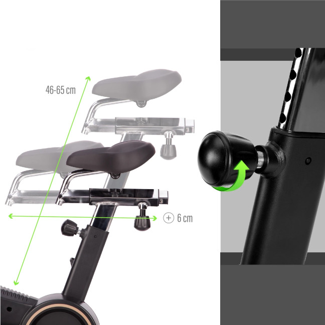 MP5458 STATIONARY AIR BIKE SEMI COMMERCIAL HMS